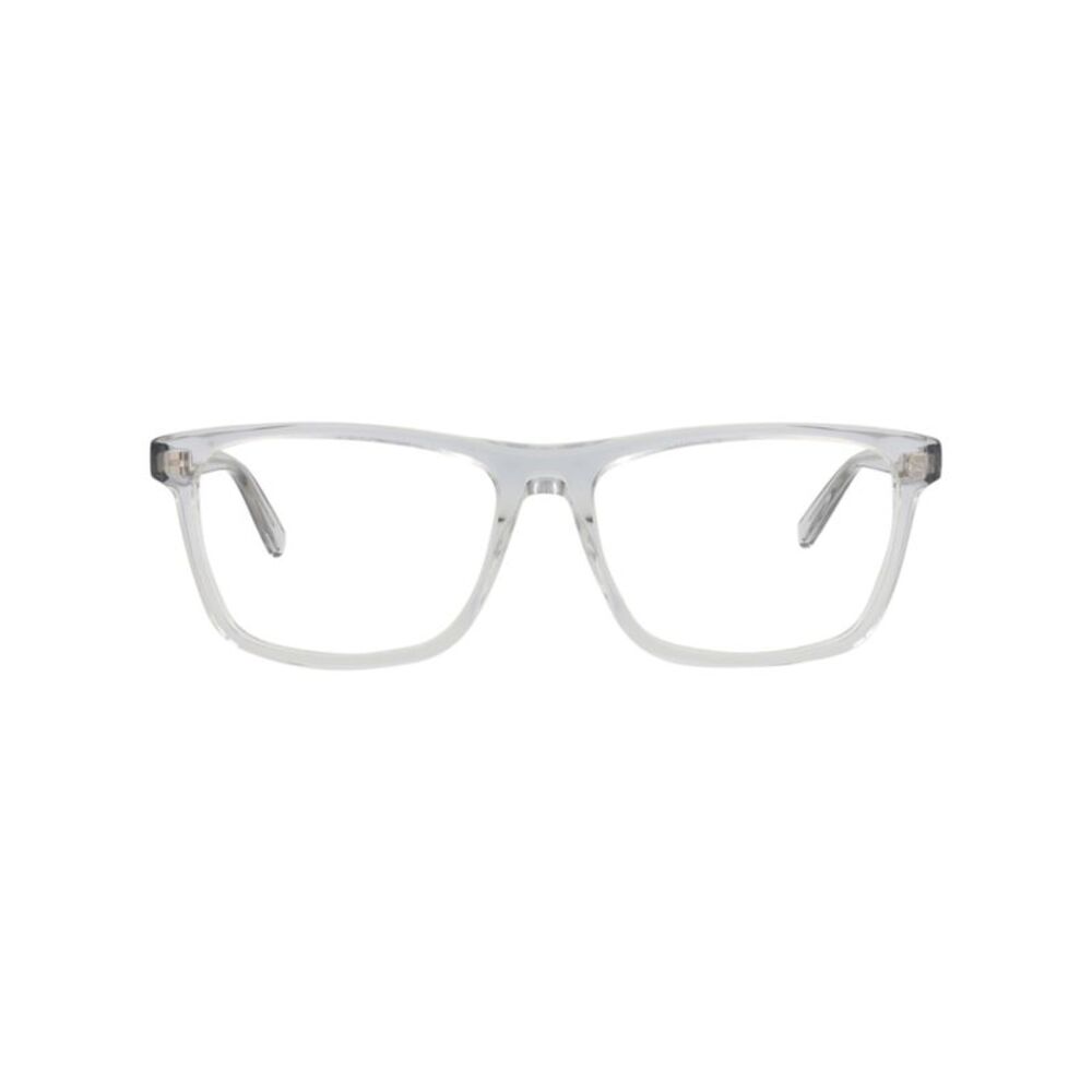 Saint Laurent Square-Frame Acetate Optical Frames Grey Mens